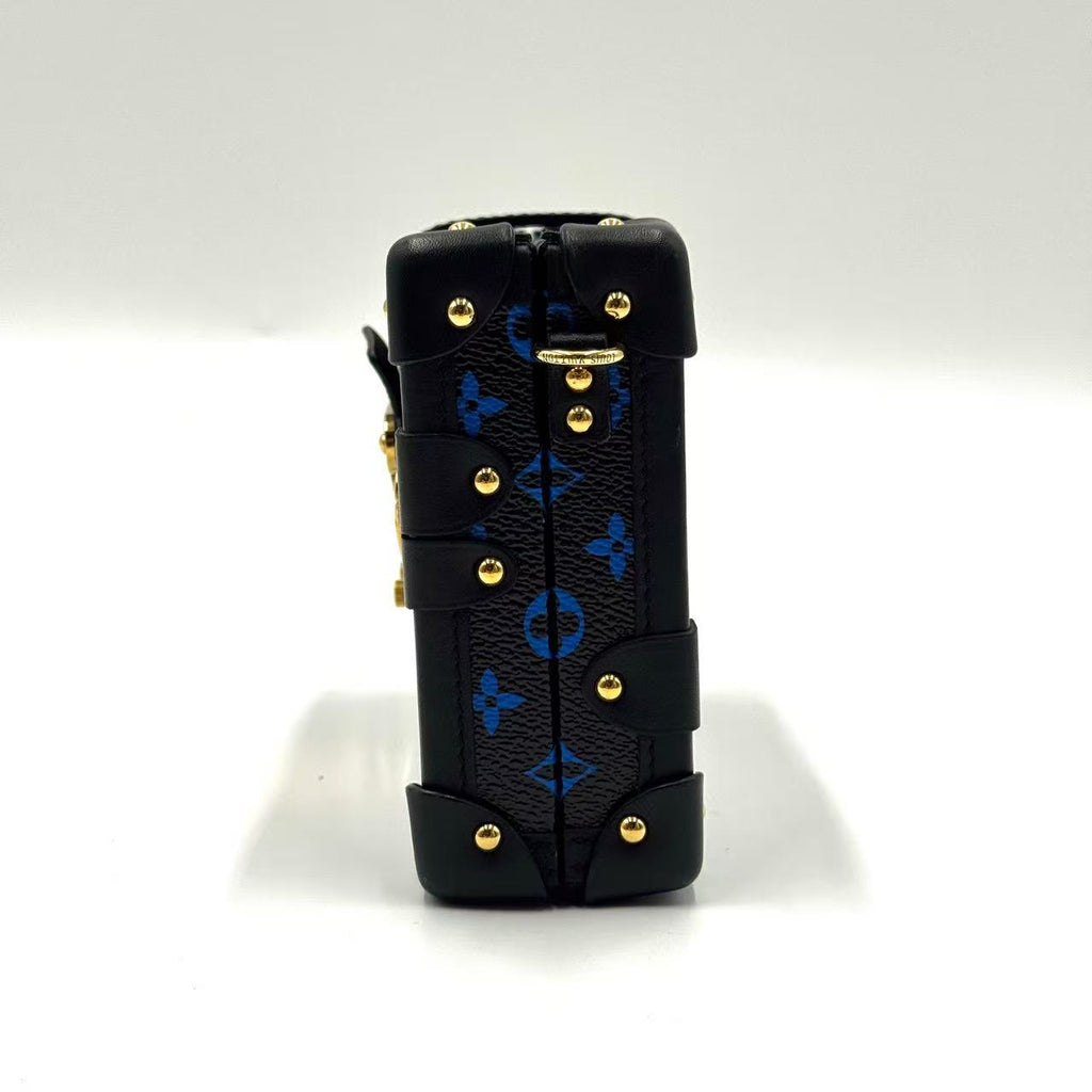 Monogram Petite Malle Blue Black For Gisel