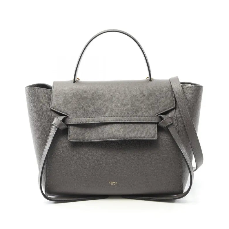 Belt Bag Textured Leather Mini Twins