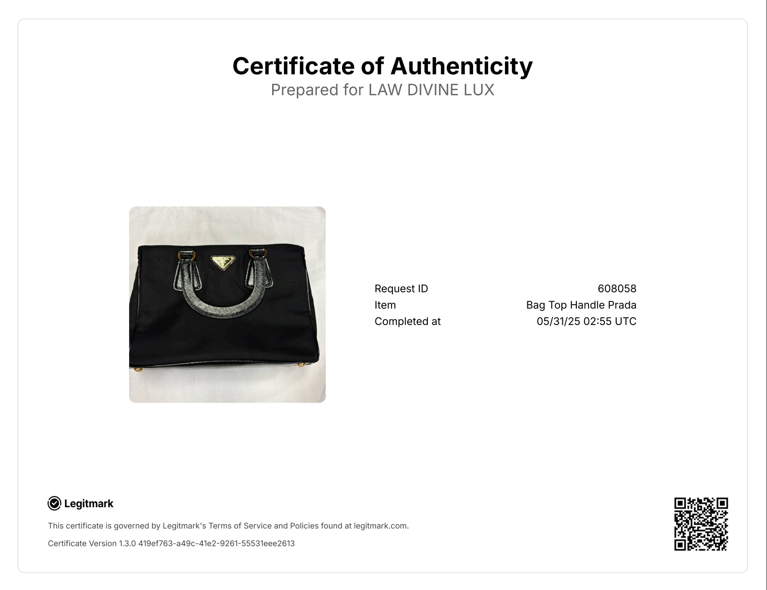 Convertible Top Handle Tote Tessuto with Vernice Saffiano Leather Small