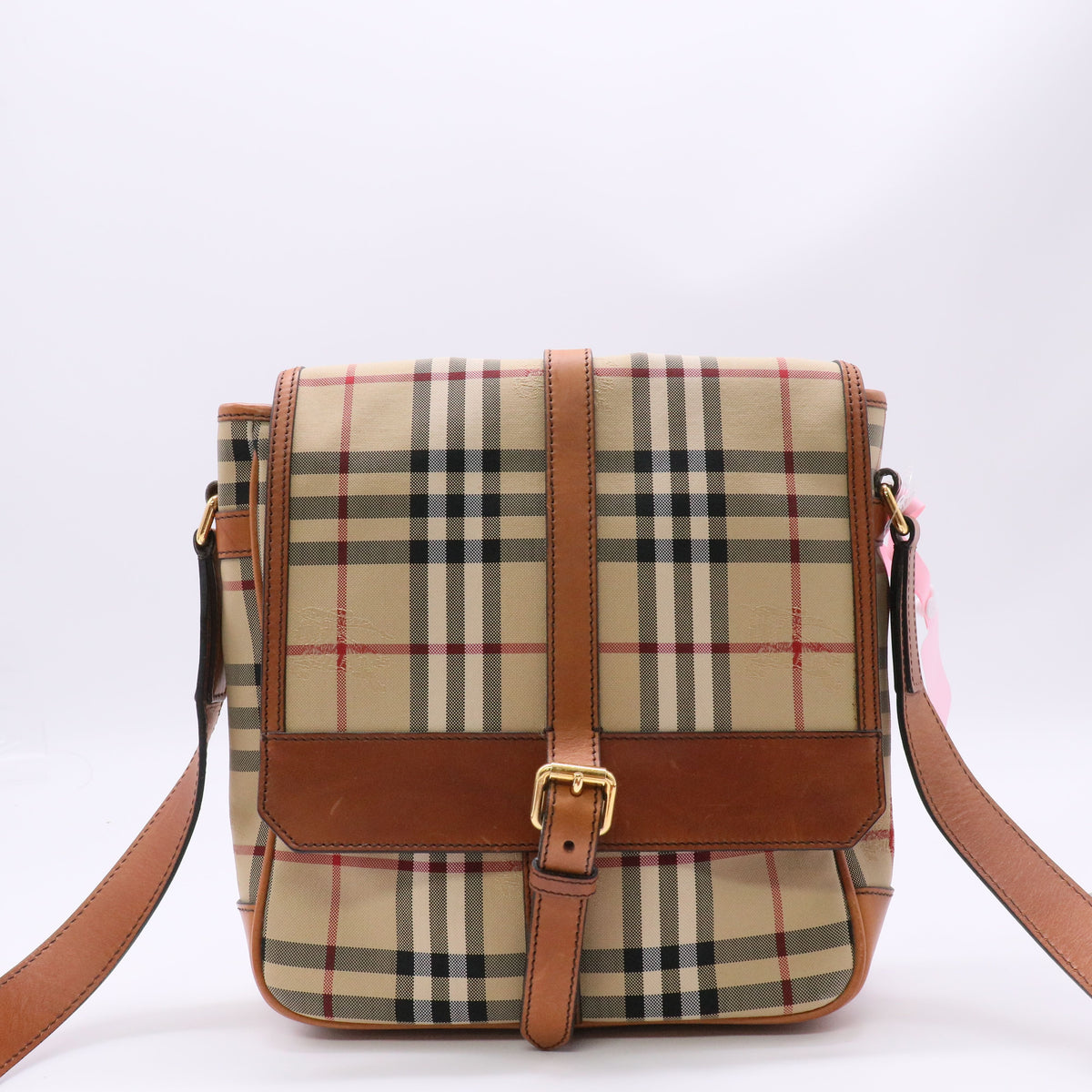 Burberry Haymarket Check Messenger Bag Twins LDJ6240