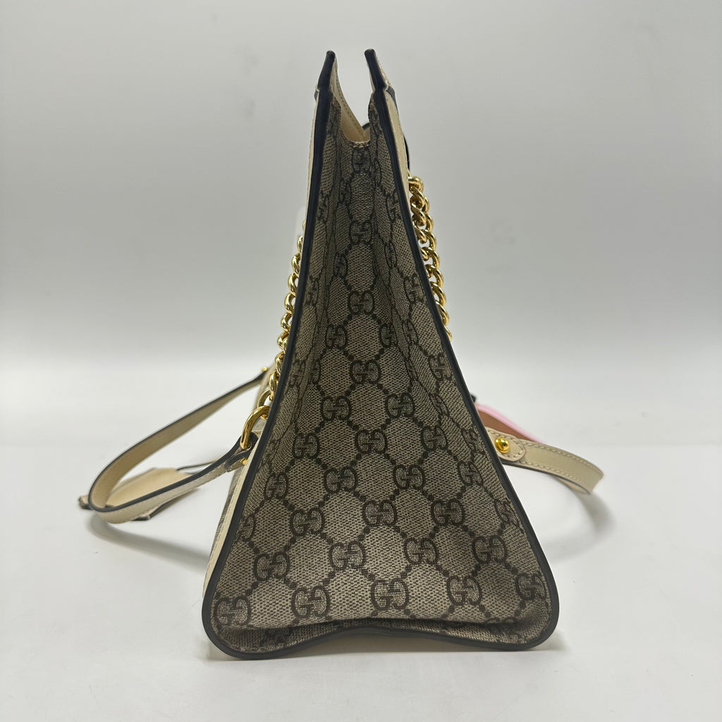 Padlock Chain Tote Guccissima Leather Medium twins