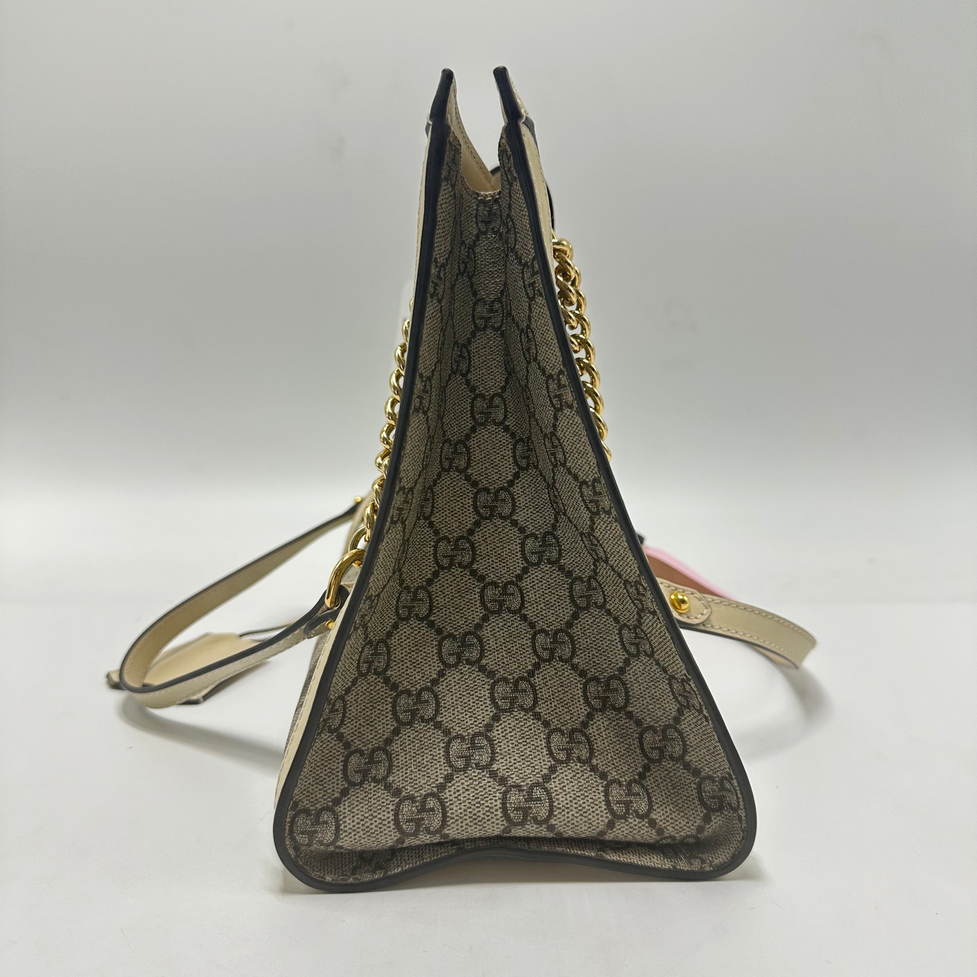 Padlock Chain Tote Guccissima Leather Medium twins