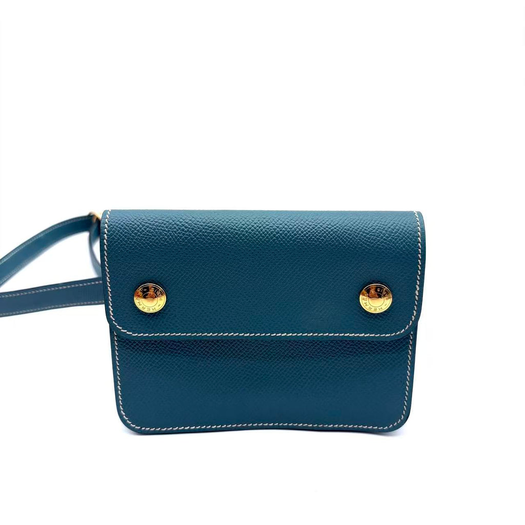 Pochette Green Belt Bag Leather