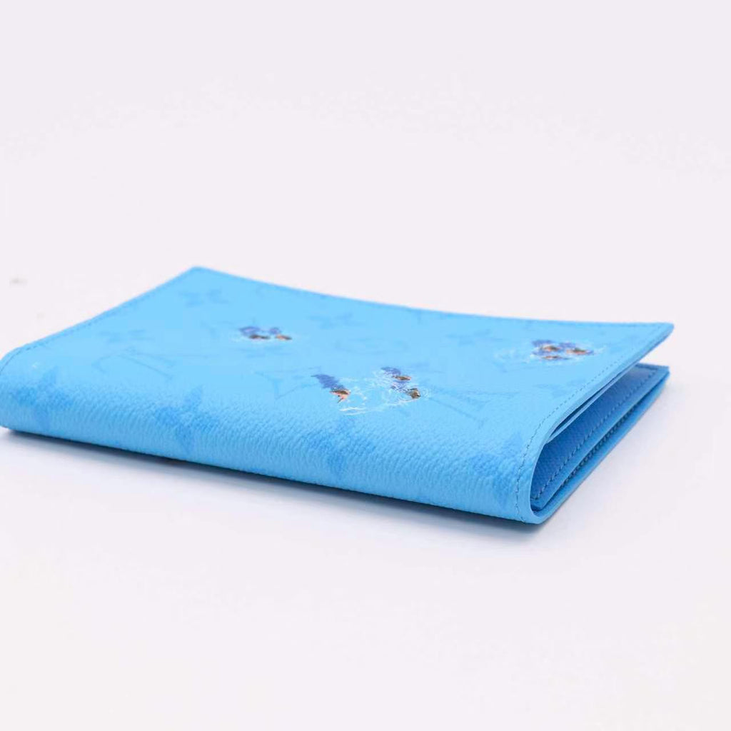 Louis Vuitton monogram Small leather goods Sports Pocket Organizer Pool Blue twins LDJ5732