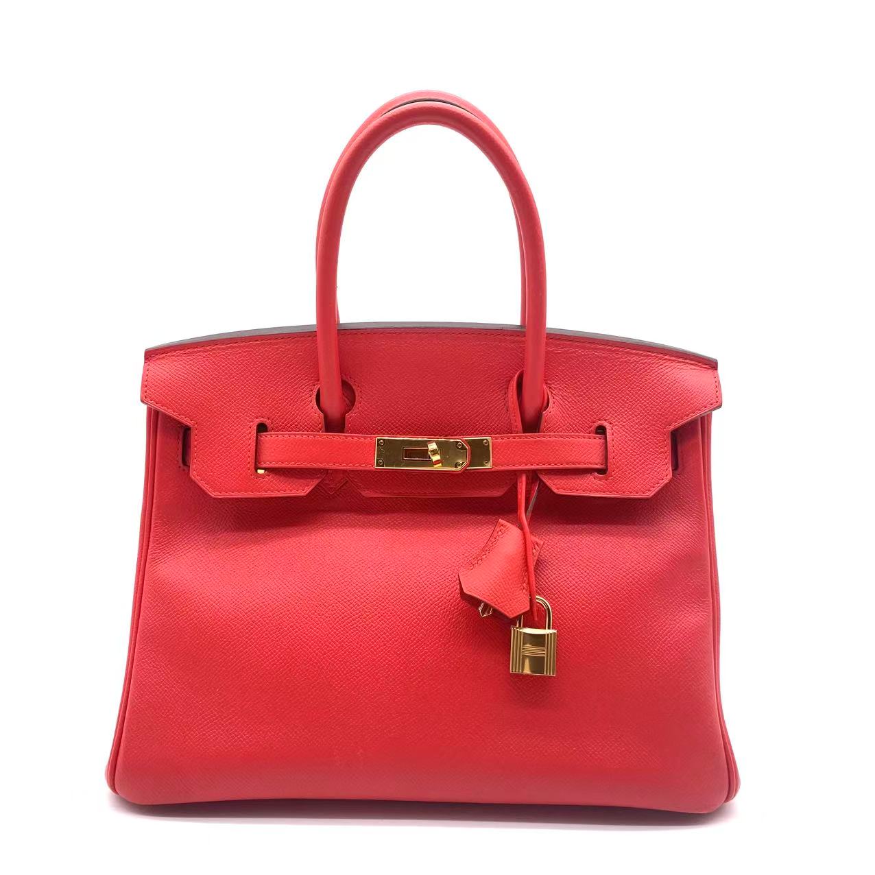 Birkin 30 epsom Rouge Casaque Gold Hardware