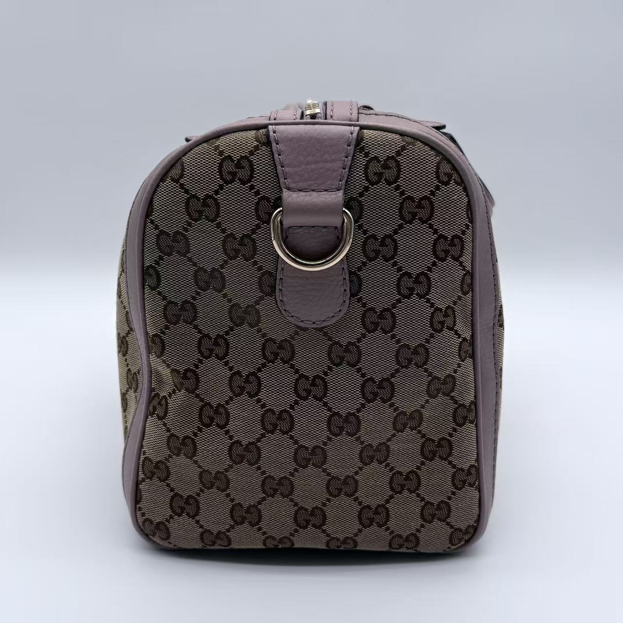 GUCCI Vintage Web Boston Bag