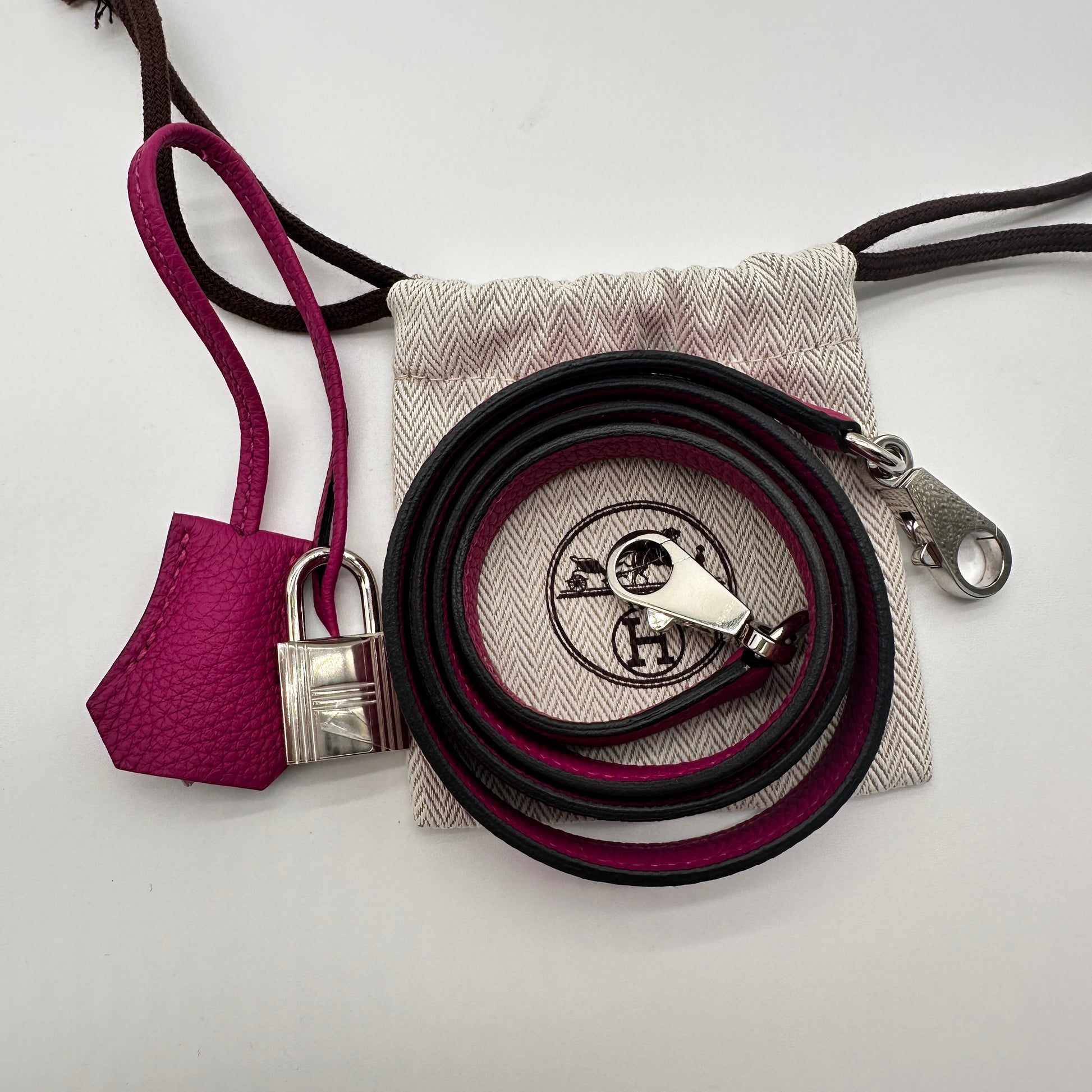 Kelly Handbag Rose Pourpre Togo with Palladium Hardware 28