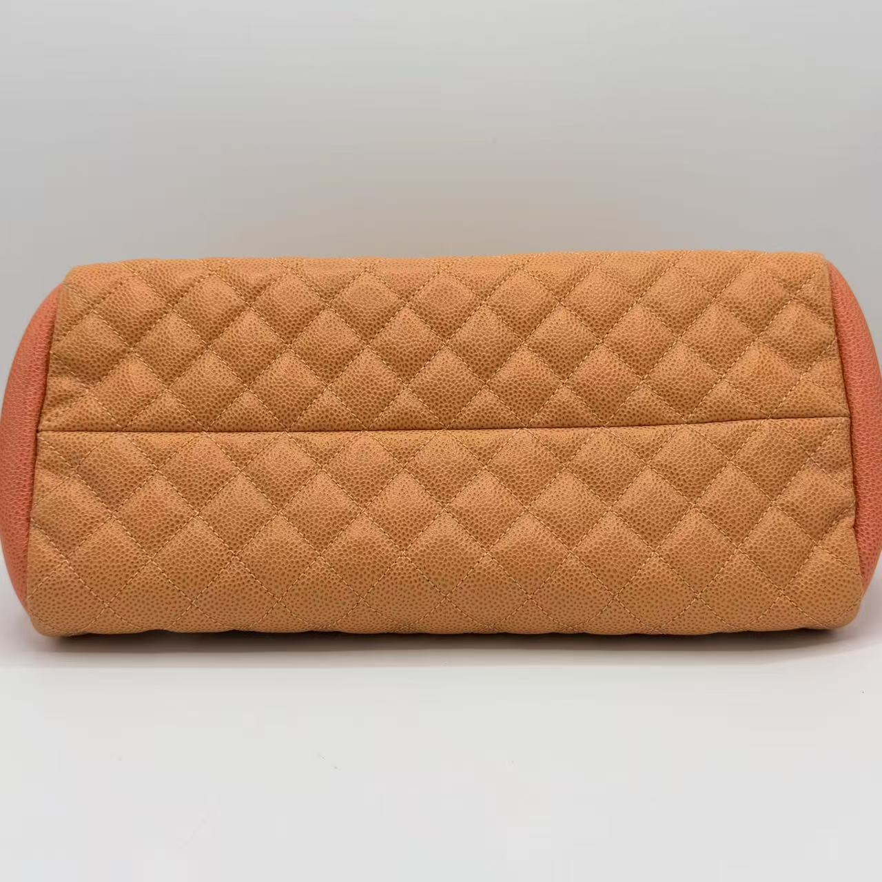 CC Logo Charm Caviar Tri-Colour Shoulder Bag