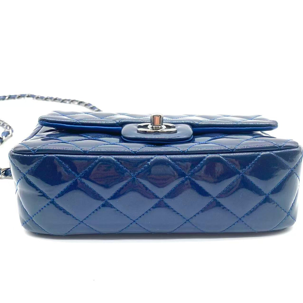 Blue Classic Flap Mini Bag
