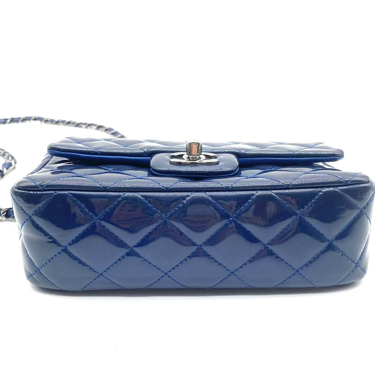 Blue Classic Flap Mini Bag