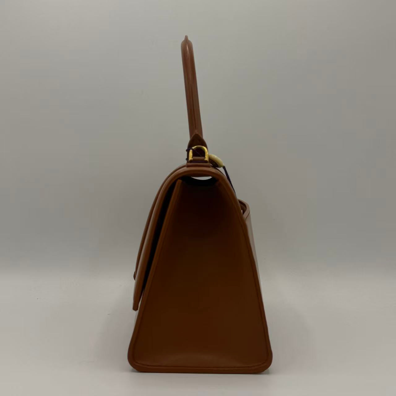 Hourglass Top Handle Bag Leather Small