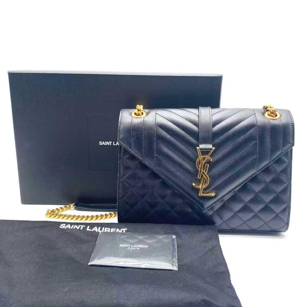 Envelope Medium Chain Bag in Mix Matelassé