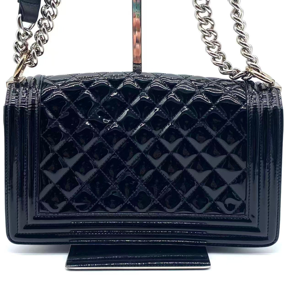 Boy patent leather crossbody bag