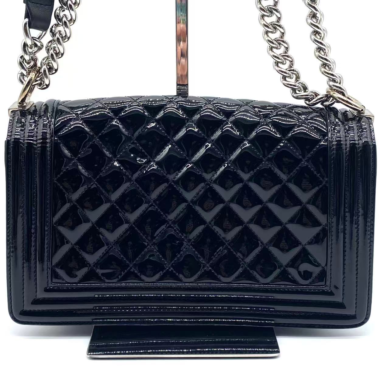 Boy patent leather crossbody bag