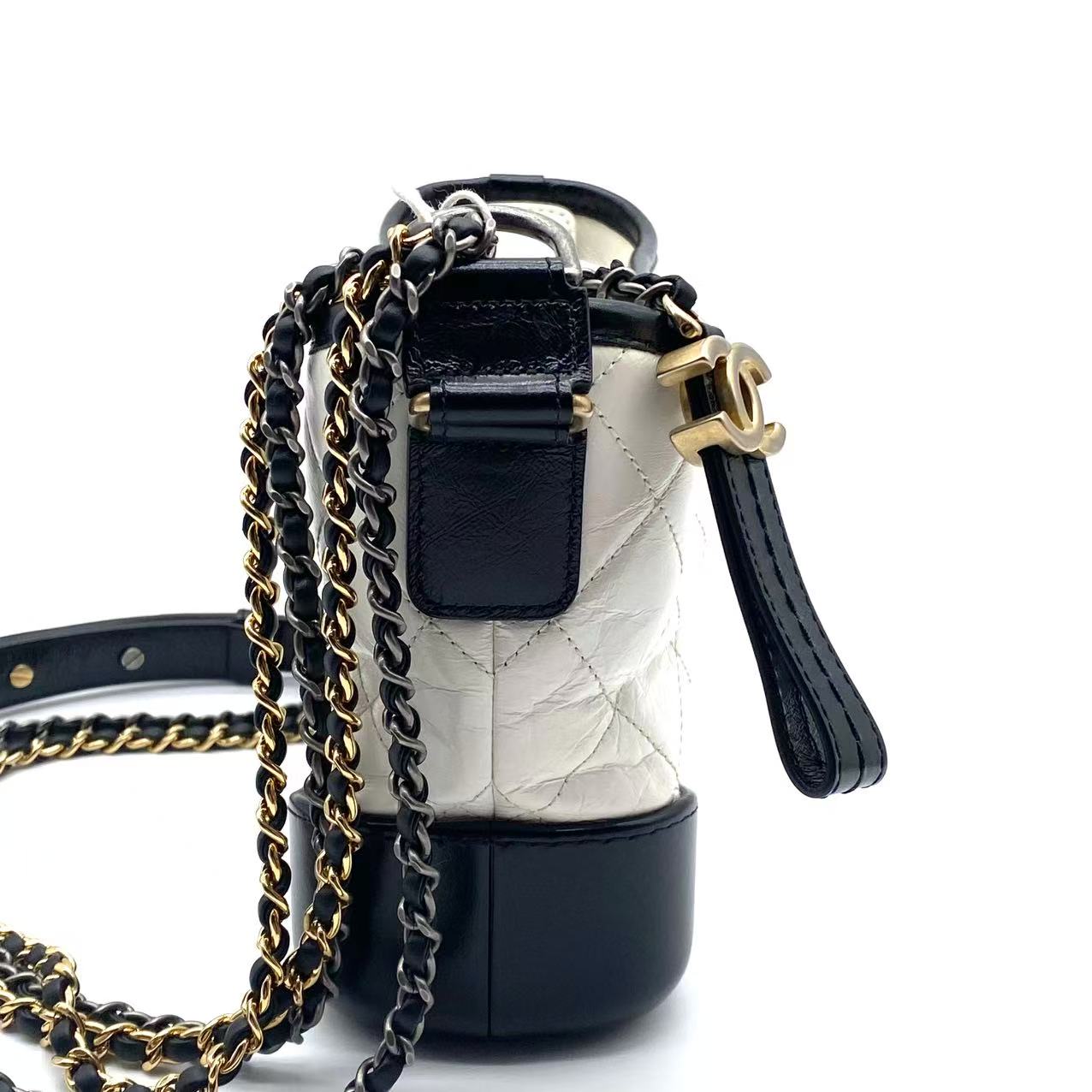Gabrielle Hobo Quilted Aged Calfskin Small
