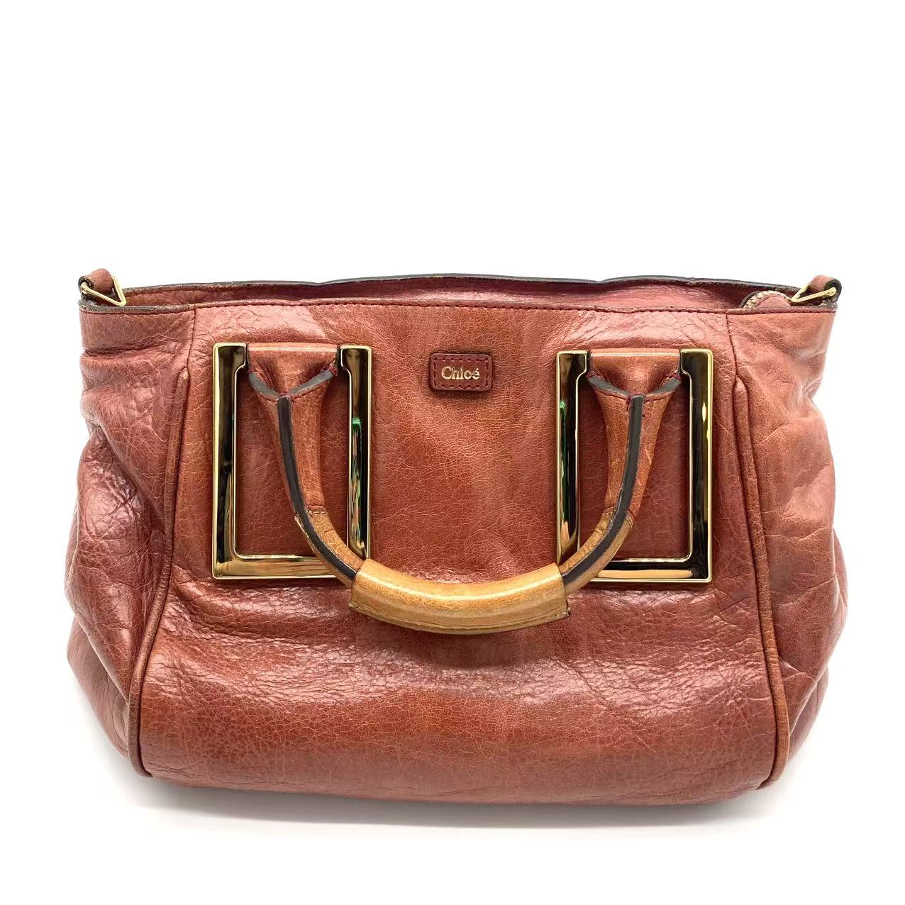  Brown Leather Ethel Satchel