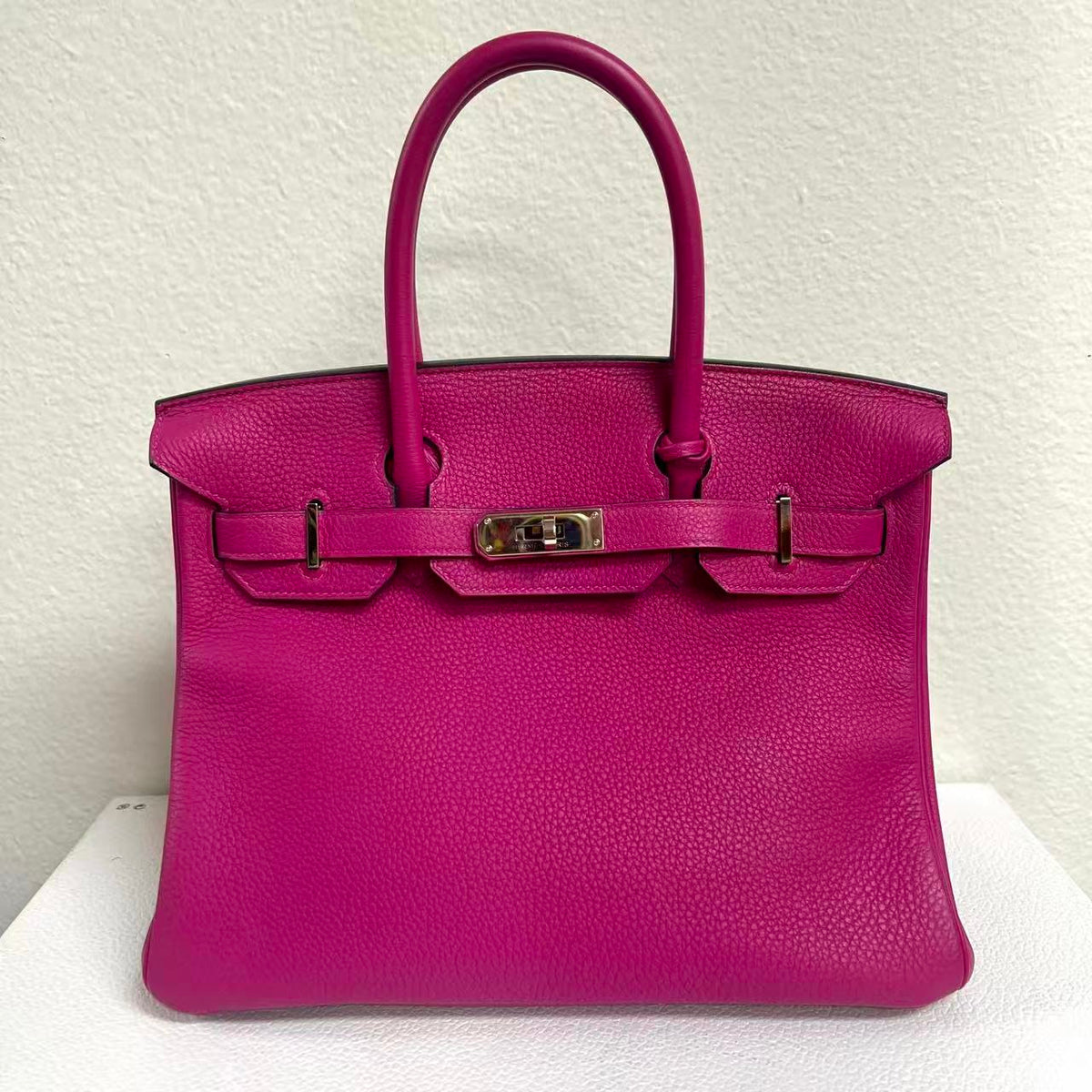 Birkin Handbag Rose Pourpre Togo with Palladium Hardware 30 LDM-1898