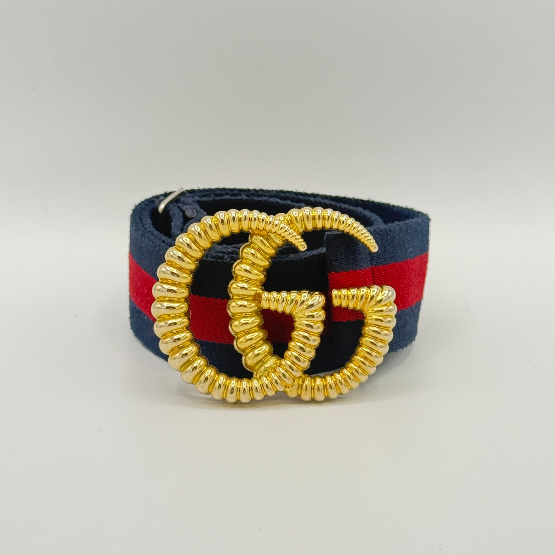 Canvas Torchon Double G Sylvie Web Belt 80