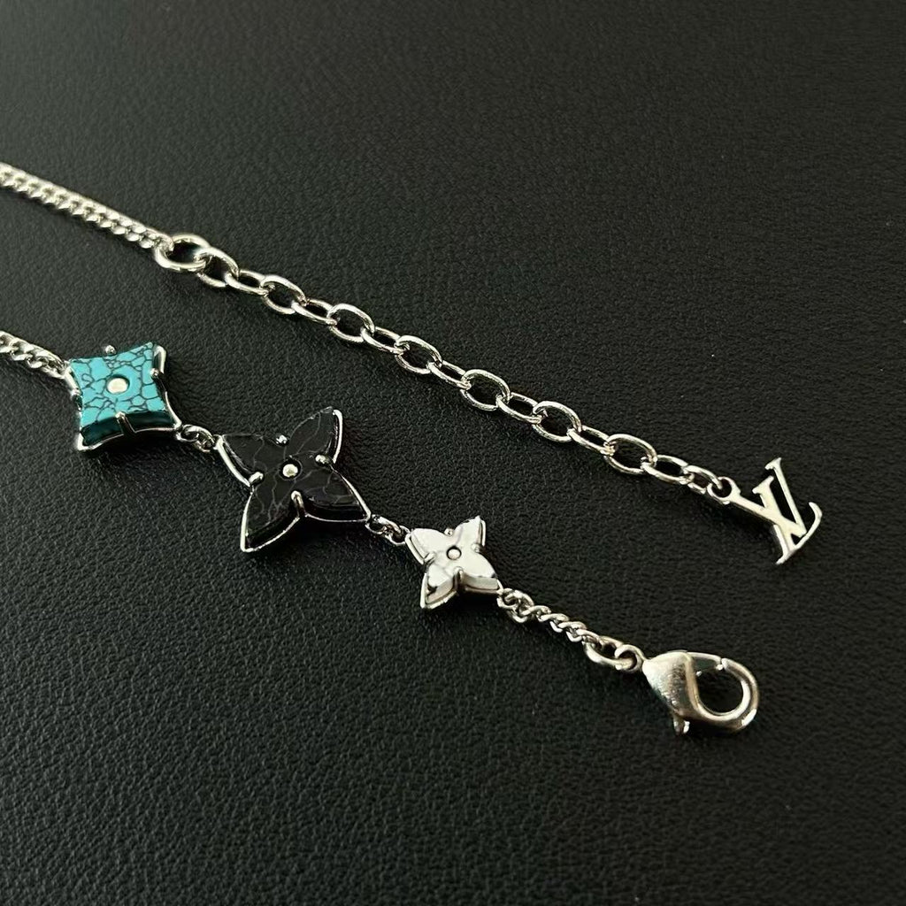 Louis Vuitton Monogram Big Party Link Charm Bracelet twins LDJ4295