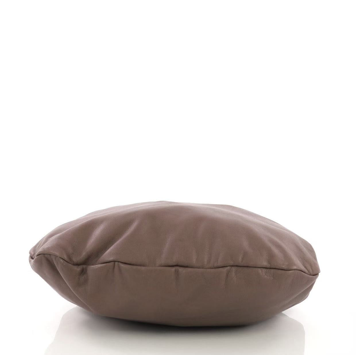 Braided Handle Shoulder Bag Leather Large Twins