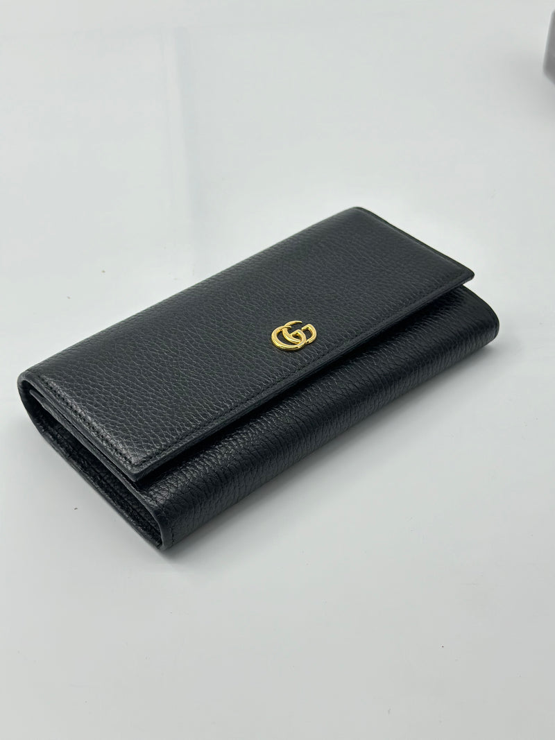 Gucci GG Marmont Continental Chain Wallet Leather