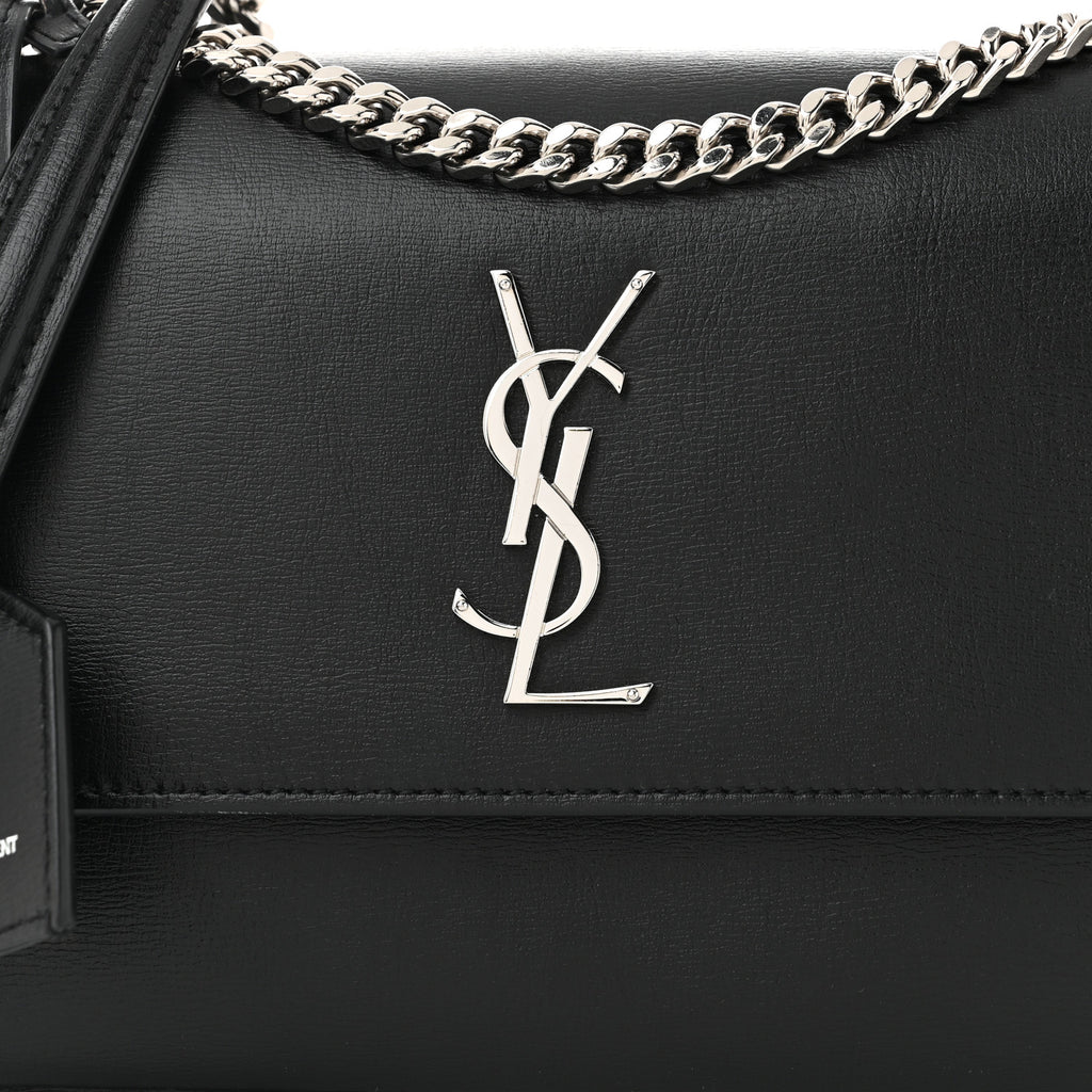 Calfskin Medium Monogram Sunset Black twins