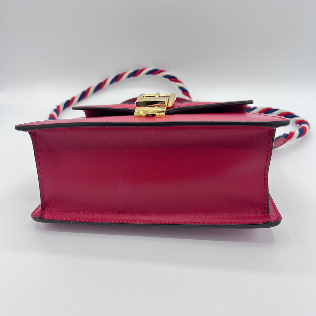 Sylvie top handle leather handbag