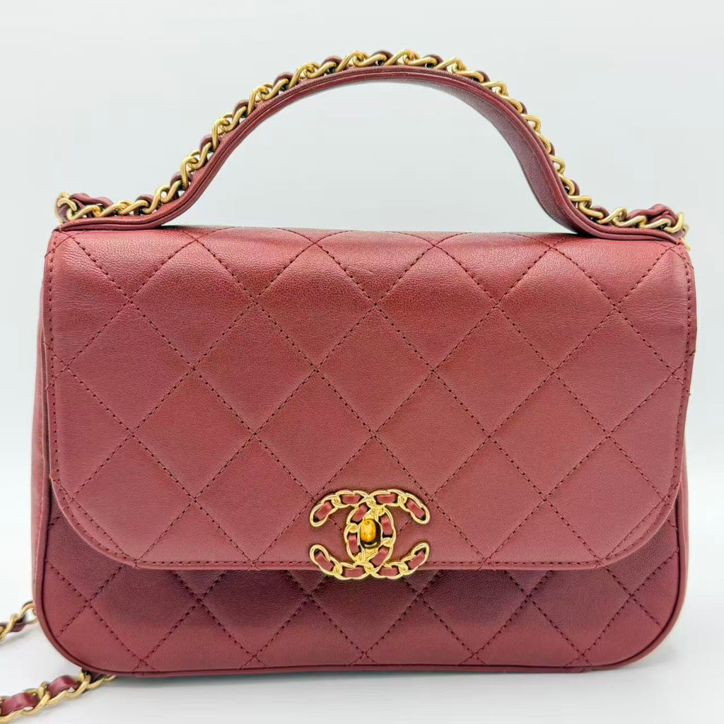 Chain Infinity Top Handle Bag