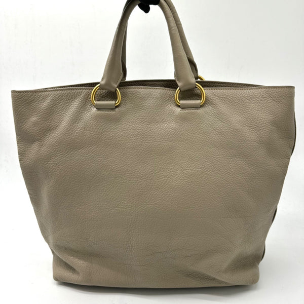 PRADA  Vitello Daino Shopping Tote Pomice