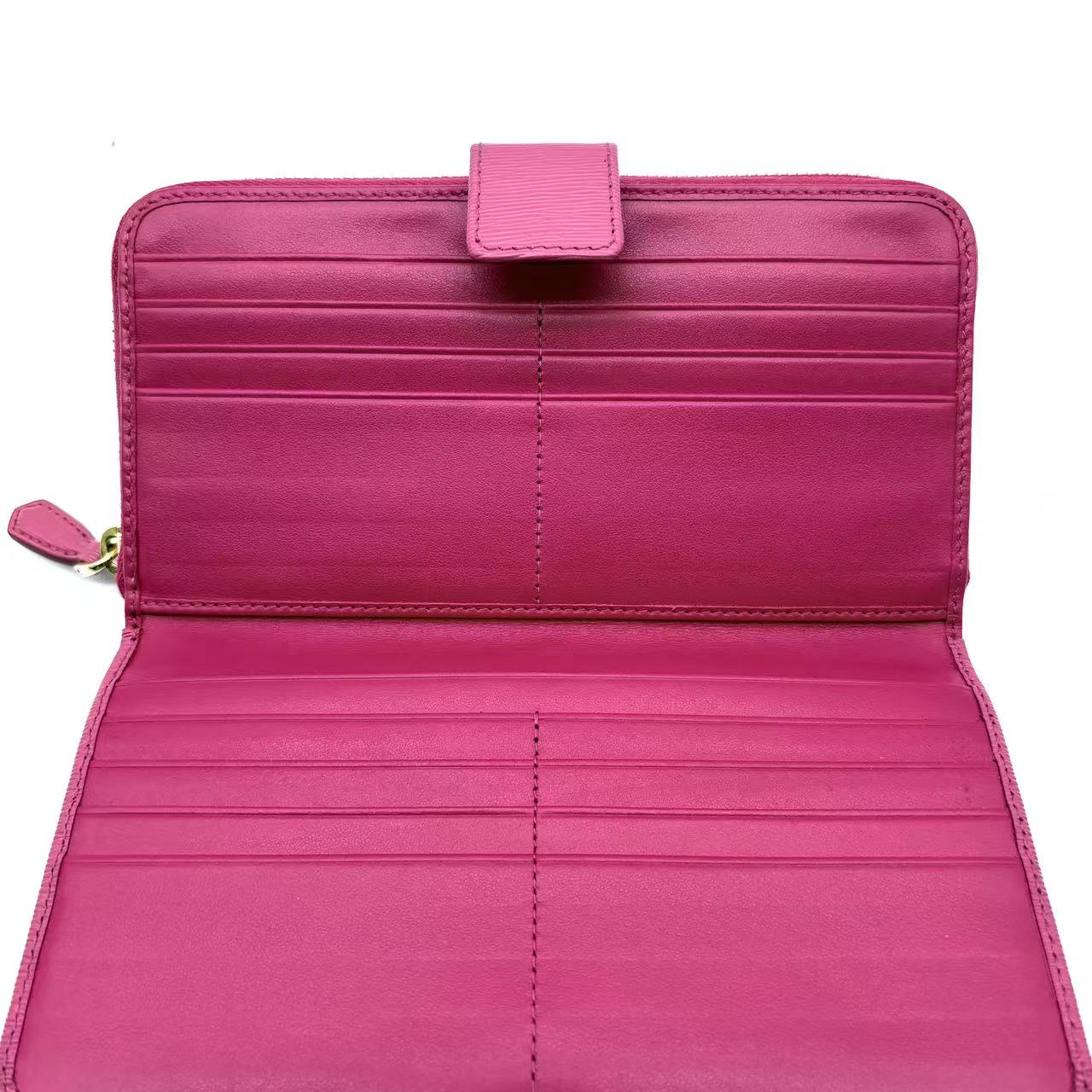 Saffiano leather Pink Leather wallet