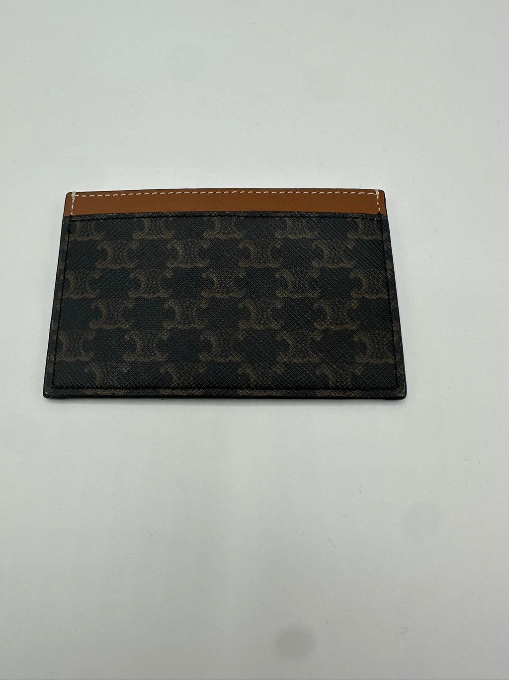 Card holder in Triomphe canvas with Celine Print