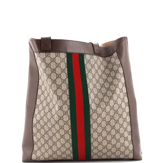 Ophidia Soft Open Tote GG Coated Canvas Large twins