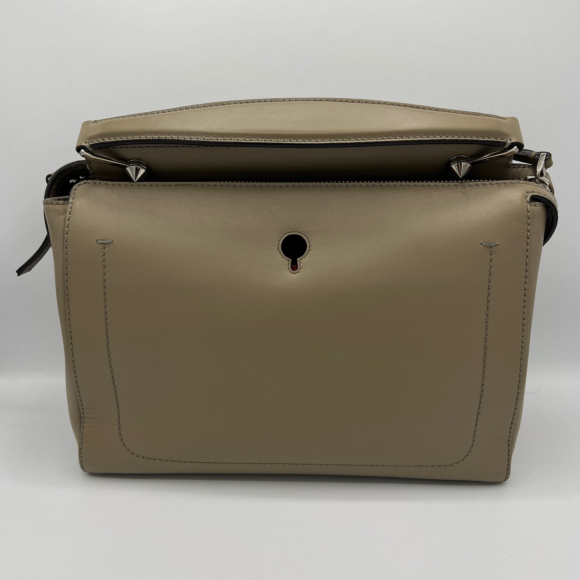 Leather Dotcom Medium Handbag