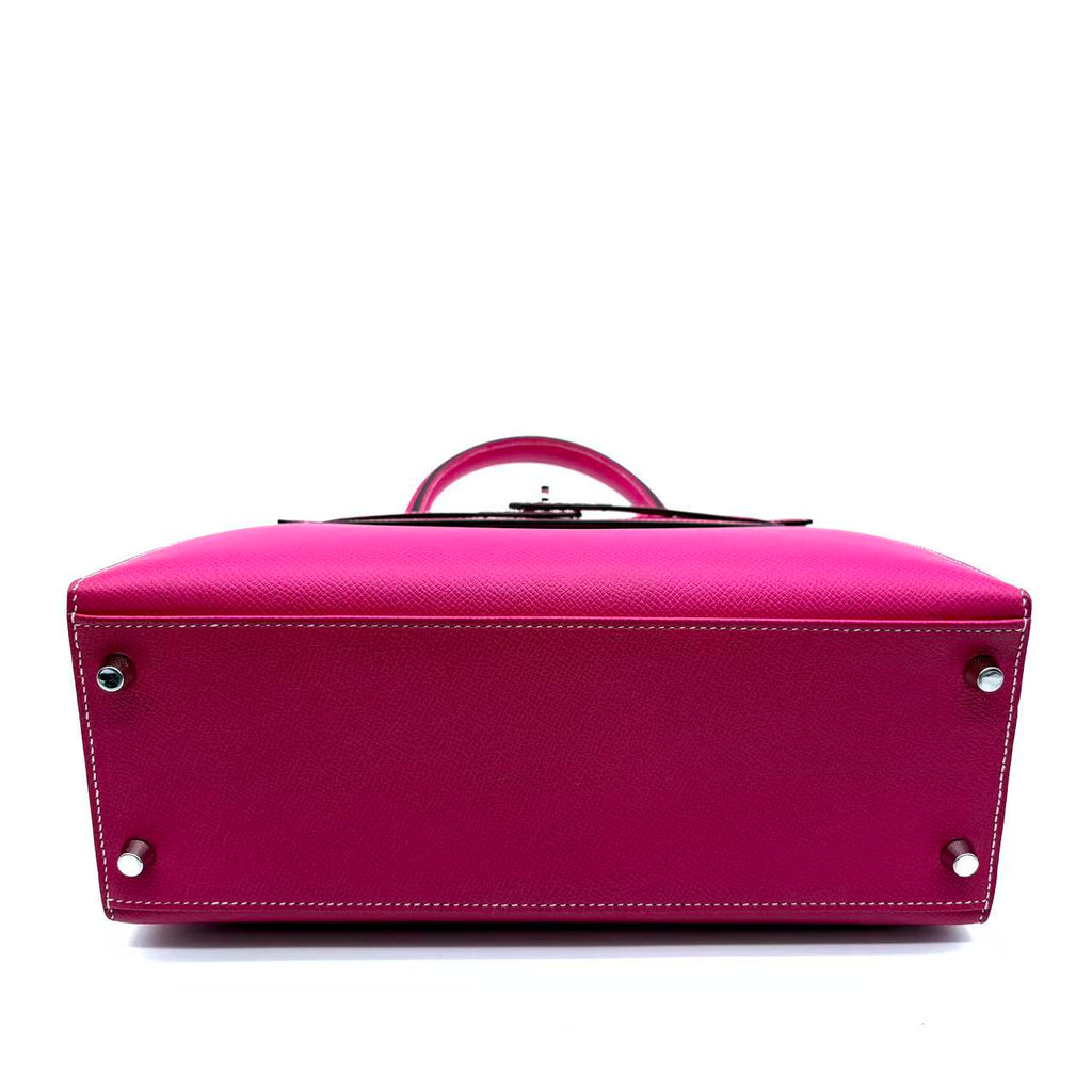 Kelly Handbag Rose Pourpre Epsom with Palladium Hardware 28