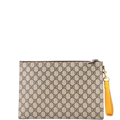 Neo Vintage Wristlet Pouch GG Coated Canvas Twins