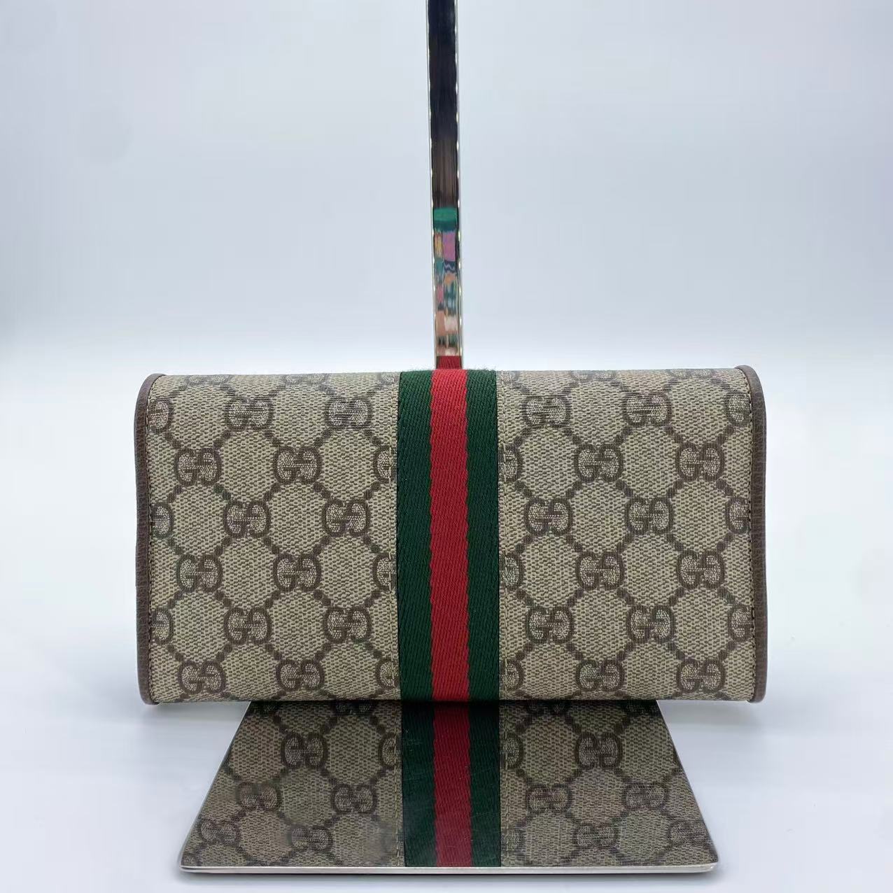 Ophidia Chain Wallet GG Coated Canvas