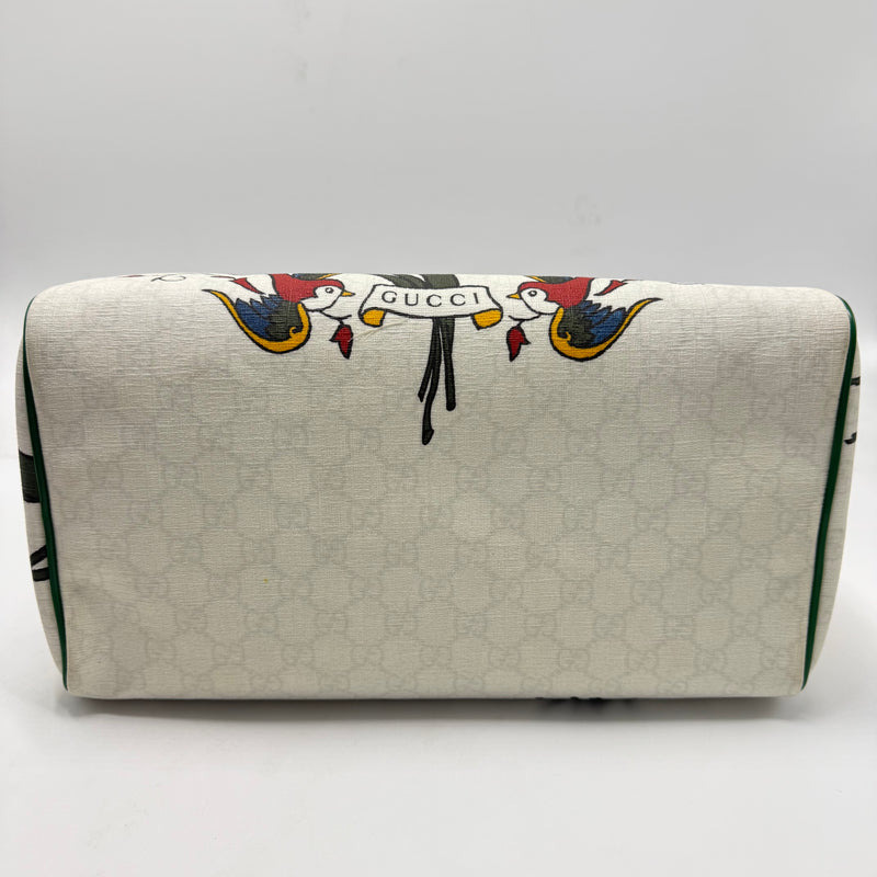 Joy Boston Bag Limited Edition GG Floral Canvas Medium Twins