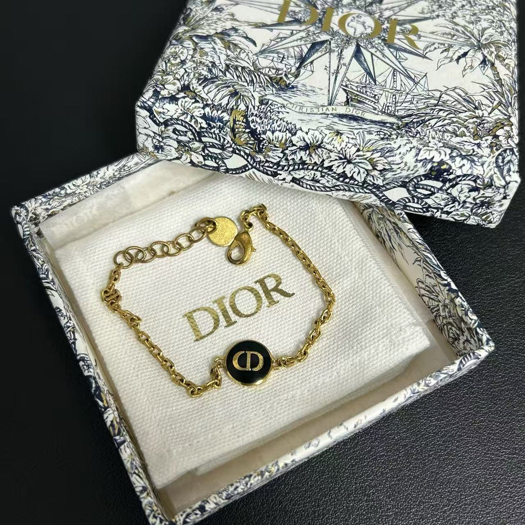 Christian Dior Enamel Petit CD Bracelet twins LDJ42934