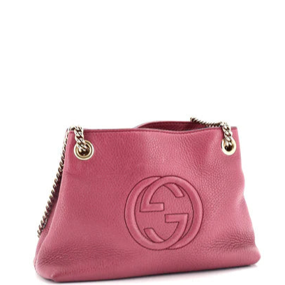 Cellarius Calfskin Small Soho Chain Shoulder Bag Bright Bouganville twins