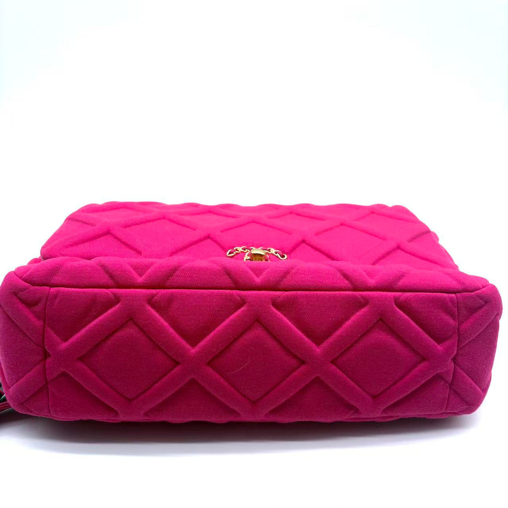 19 Flap Bag Quilted Jersey Maxi