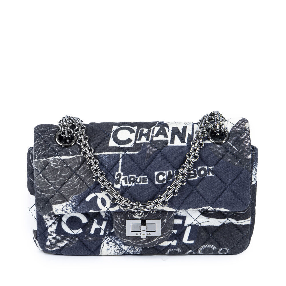 Reissue 2.55 Flap Bag Quilted Printed Jersey Mini Twins LDJ2580