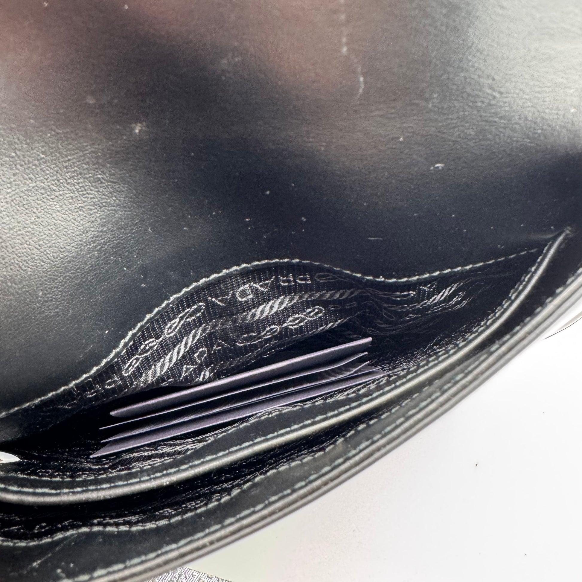 Prada Cleo Flap Shoulder Bag Spazzolato Leather Small