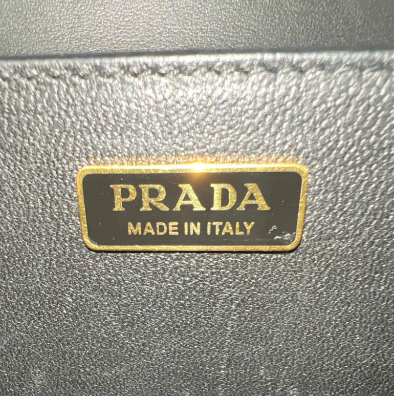Prada City Calf Saffiano Cahier Bag Black B24734