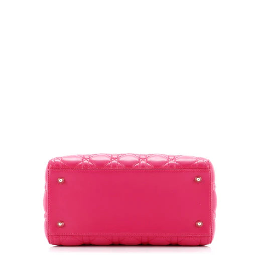 Lady Dior Bag Cannage Quilt Lambskin Medium - twins