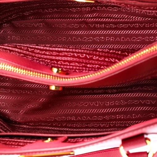 Double Zip Lux Tote Saffiano Leather Medium Twins