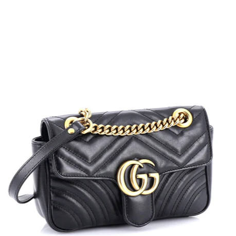 GG Marmont Flap Bag Matelasse Leather Small twins