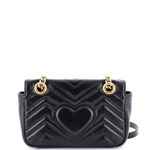 GG Marmont Flap Bag Matelasse Leather Small twins