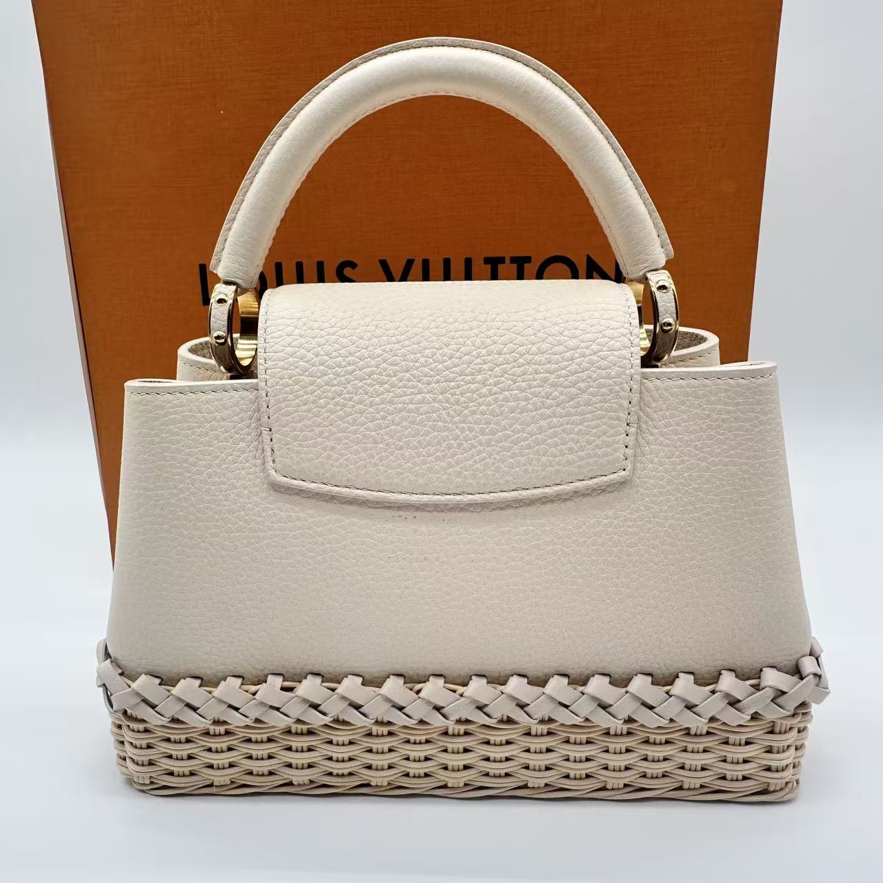 Rattan Taurillon Capucines BB Vanilla