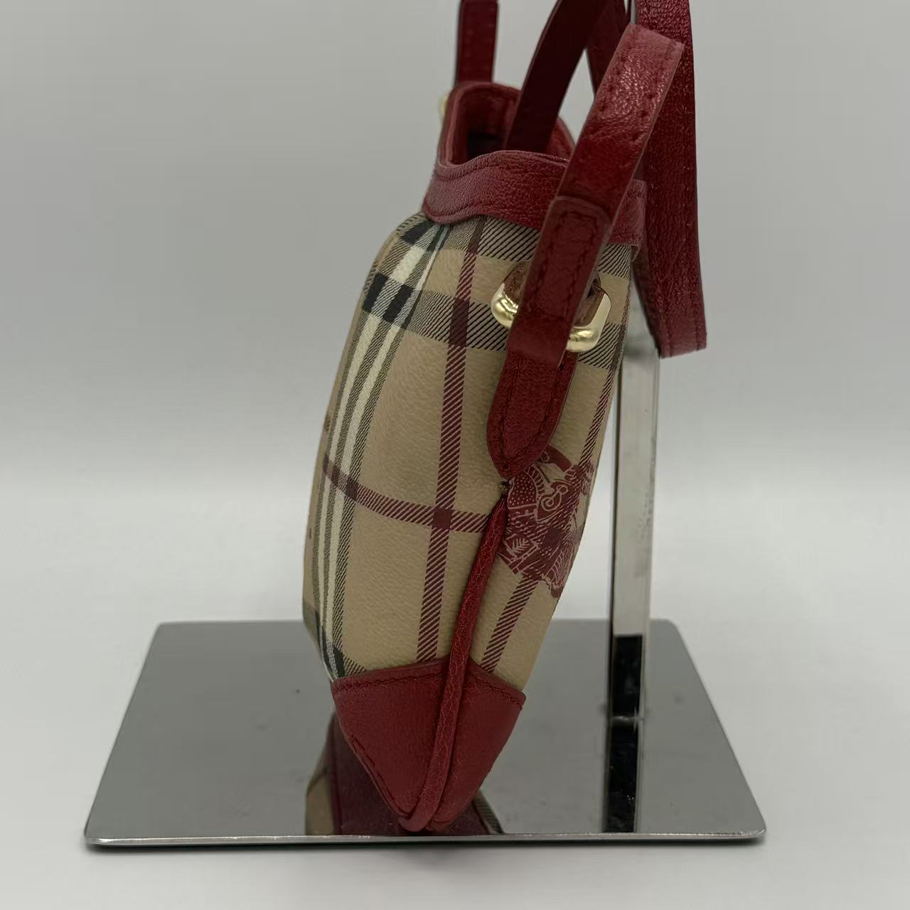 Nova Check Shoulder Bag Red Beige