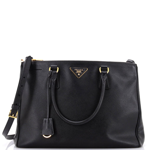 Galleria Double Zip Tote Saffiano Leather  Medium twins